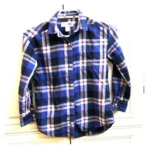 😎🌟 2/$20 Old Navy plaid girls boyfriend shirt